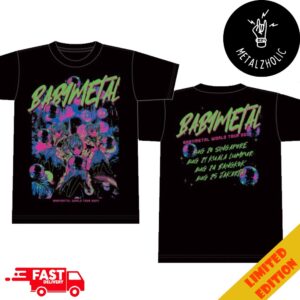 BABYMETAL World Tour 2024 Asia Mirror Ball Schedule Lists Two Sides T-Shirt