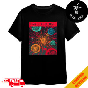 Cage The Elephant August 22 2024 Mansfield MA Xfinity Center Concert Poster Merchandise T-Shirt