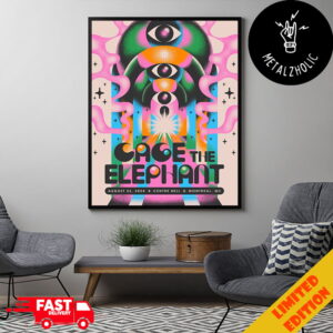 Cage The Elephant August 26 2024 Centre Bell Montreal QC Poster Concert Canada Poster Canvas