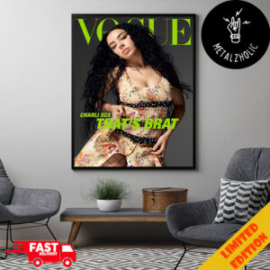 Charli xcx Serves For Vogue Australia That’s Brat Poster Canvas