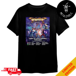 DragonForce Come To Latin America Tour 2024 Santiago Bueno Aires Argentina Shows Added Schedule Lists Merchandise T-Shirt