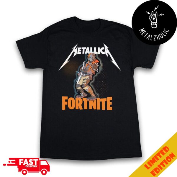 Fortnite x Metallica Merch Collaboration Fire Version M72 Pop-Up Shops T-Shirt