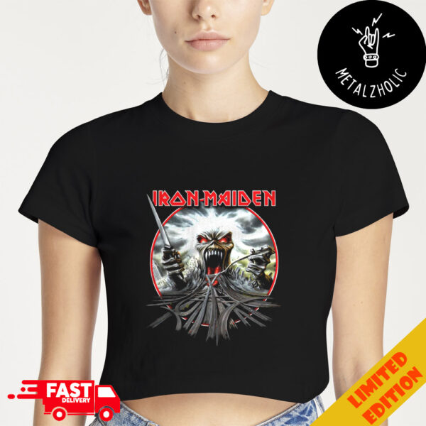 IRON MAIDEN California Highway Cropped T-Shirt