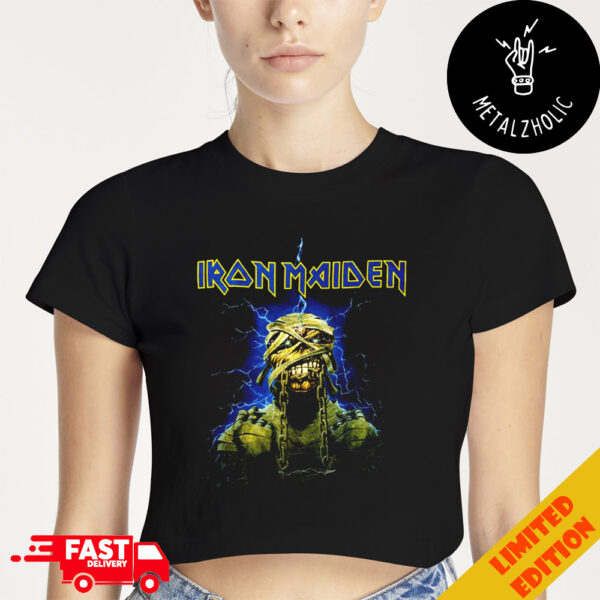 Iron Maiden Powerslave Mummy Cropped T-Shirt