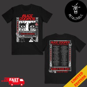 Jury Trail ITIN Alice Cooper You Have Been Summoned Official Jury Member Too Close For Comfort World Tour 2024 Two Sides T-Shirt