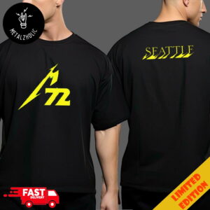 M72 Seattle Metallica August 29th September 1st 2024 Pop-Up Shop Logo Two Sides T-Shirt