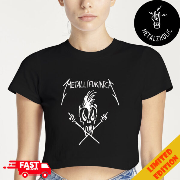 Metalli’Fukin’Ca Metallica Merchandise Cropped T-Shirt