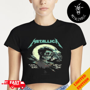 Metallica The Black Album I m Inside Open Your Eyes Sad But True Artwork By Lukepreeceart Cropped T Shirt Metalzholic