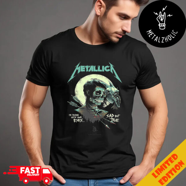 Metallica The Black Album I’m Inside Open Your Eyes Sad But True Artwork By Lukepreeceart Merchandise T-Shirt