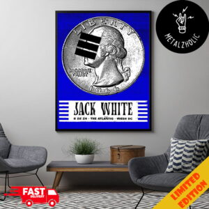 Official Jack White Tonigh’s Poster For Washington DC At The Atlantis 28 August 2024 By Matthew Jacobson Poster Canvas