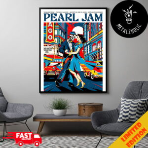 Pearl Jam With Glen Hansard By Van Orton Wrigley Field Chicago IL August 29 And 31 2024 Dark Matter Tour Poster Canvas