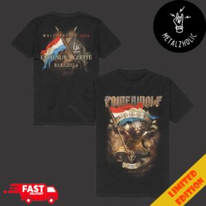 Powerwolf Wolfsnächte Tour 2024 Esch Sur Alzette 10 October Two Sides T-Shirt