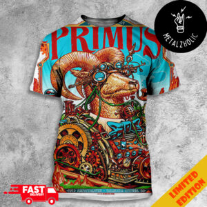 Primus The Poster Tonight’s Show In Colorado Springs CO Ford Amphitheater August 24 2024 Limited Edition All Over Print T-Shirt