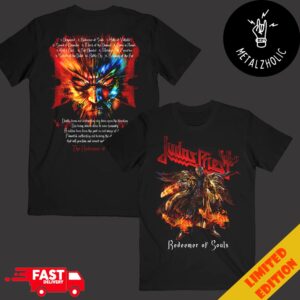 Redeemer Of Souls Tracklist Judas Priest Merchandise Two Sides T-Shirt