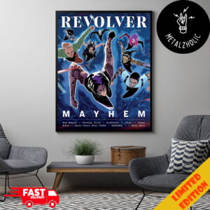 Revolver Fall 2024 Issue Featuring Mayhem Festival Cover 2 With Bad Omens Parkway Drive Architects And More Poster Canvas