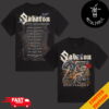 Metallica M72 World Tour 2023-2024 World Band Seasons Metal Event Music Schedule Lists Two Sides T-Shirt