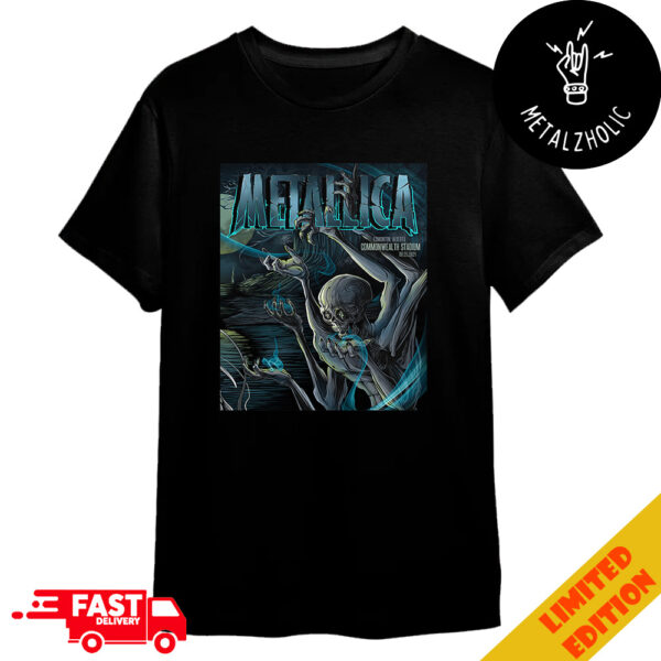 Second Night In M72 Edmonton Alberta Commonwealth Stadium 25 August 2024 North America Tour No Repeat Weekend Metallica Pop-Up Shop Merchandise T-Shirt