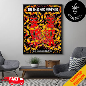 Siamese Dream In The Twin Cities Tonight As The Smashing Pumpkins Perform 17 August 2024 Minneapolis MN Poster Canvas