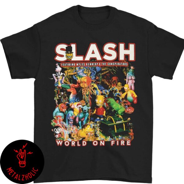 Slash Featuring Myles Kennedy And The Conspirators World On Fire T-Shirt