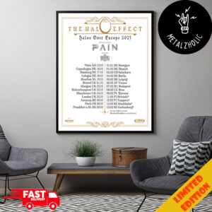 The Halo Effect Halos Over Europe 2025 Special Guest Pain Schedule Lists Poster Canvas