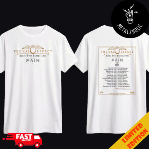 The Halo Effect Halos Over Europe 2025 Special Guest Pain Schedule Lists Two Sides T-Shirt Fan Gifts