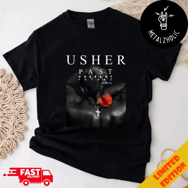 Usher Past Present Future 2024 Tour Merchandise T-Shirt