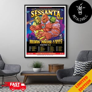 A 60th Birthday Celebration For Maynard James Keenan Sessanta V2 With Primus x Puscifer x A Perfect Circle 2025 Tour Dates Poster Limited Poster Canvas