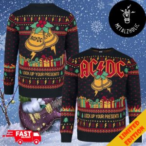 AC/DC Holiday Jumper 2024 Xmas Gift Christmas For Family Ugly Sweater