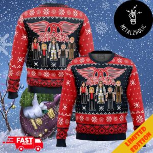 Aerosmith Xmas 2024 Gift For Fans Ugly Christmas Sweater