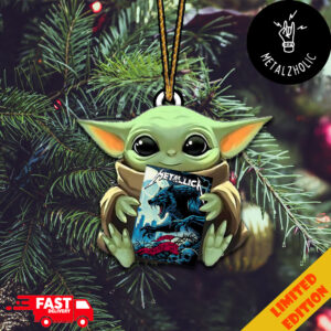 Baby Yoda Hug Metallica M72 Seattle North American Tour Sept 1 2024 Poster No Repeat Weekend Christmas Ornament