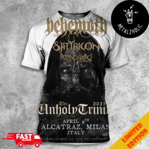 Behemoth Legions Of Milan The Unholy Trinity Tour April 9th 2025 Alcatraz Milan Italy All Over Print T-Shirt