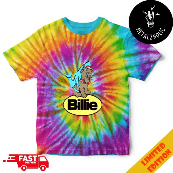 Billie Eilish Dog Shark Merchandise Tye Dye T-Shirt