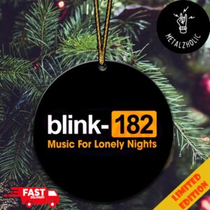 Blink-182 Music For Lonely Nights Christmas Tree Decorations Ornament