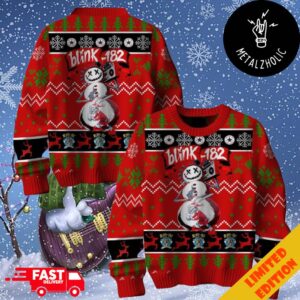 Blink-182 Snowman Christmas Gifts Ugly Xmas Sweater