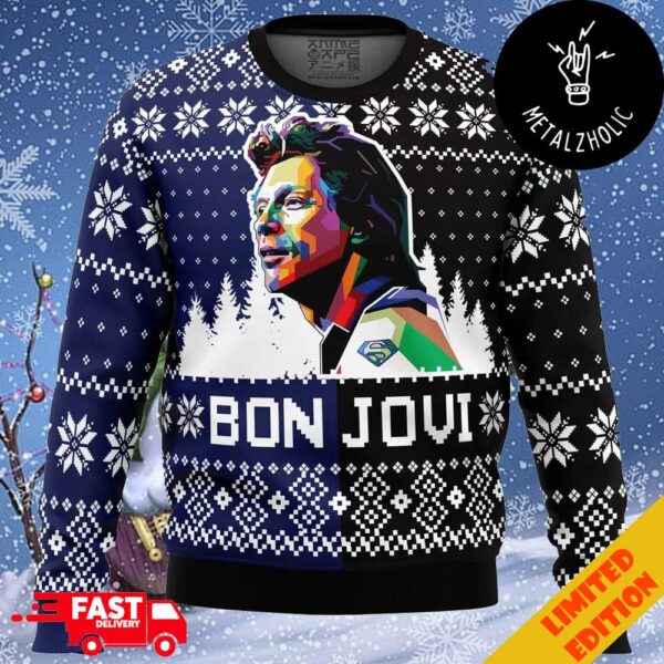 Bon Jovi Xmas Gift For Fans Ugly Christmas Sweater