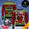 In Flames In Santa We Trusted Holiday Jumper Christmas Gift Heavy Metal 2024 Ugly Sweater