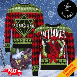 Bravado Foregone In Flames Holiday Jumper Christmas Heavy Metal 2024 Ugly Sweater