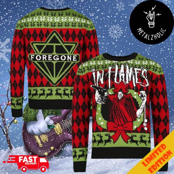 Bravado Foregone In Flames Holiday Jumper Christmas Heavy Metal 2024 Ugly Sweater