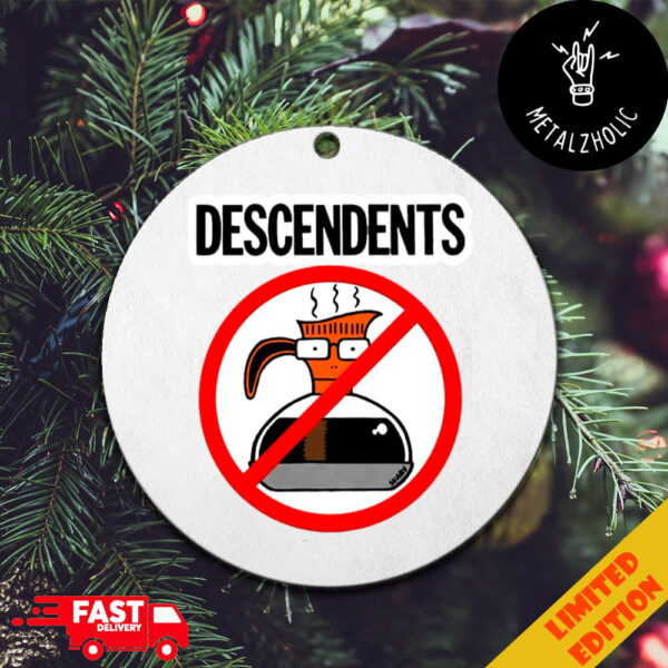 Circle Jerks Descendents Thou Shalt Not Partake Of Decaf 2024 World Tour Christmas Tree Decorations Ornament