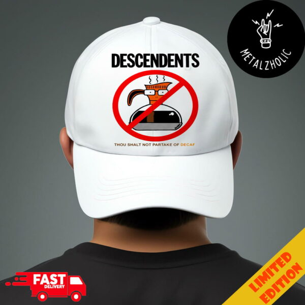 Circle Jerks Descendents Thou Shalt Not Partake Of Decaf 2024 World Tour Classic Hat Cap