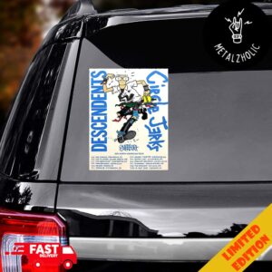 Circle Jerks x Surfbort x Descendents Tour Posters 2024 North American Tour Schedule Lists Sticker