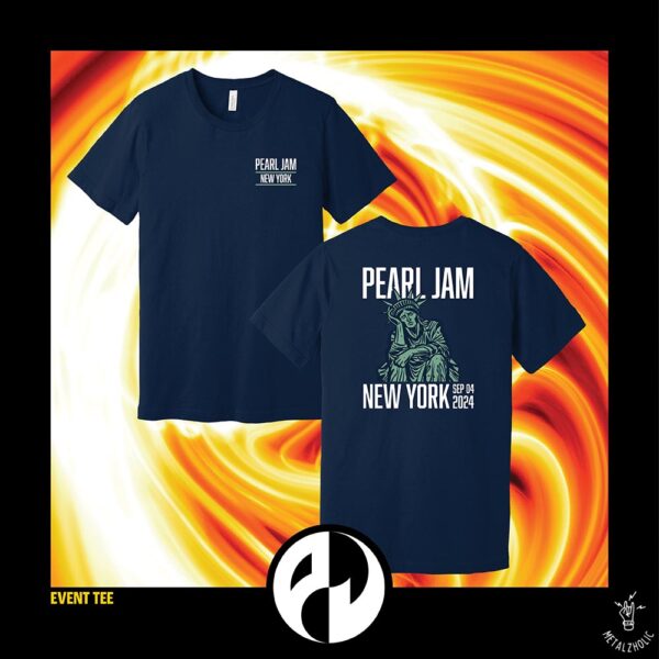 Dark Matter Tour 2024 Pearl Jam At The Garden Event Tee At New York Sept 4 By Munk One Two Sides T-Shirt