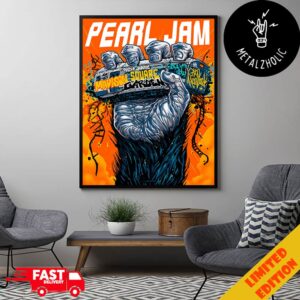 Dark Matter Tour 2024 Pearl Jam At The Madison Square Garden Event Poster At New York Sept 4 By Munk One Poster Canvas