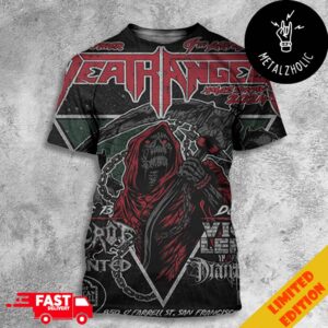 Death Angel Another 9 Annual Xmas Show 2024 Dec 13 And 14 With Taunted Vio-lence The Great American Music Hall All Over Print T-Shirt