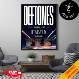 Deftones North American Arena Tour 2025 Tour Dates Live Nation Poster Canvas