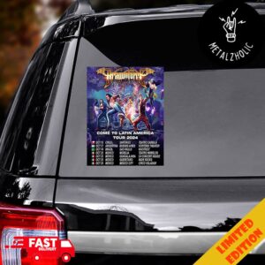 DragonForce Tour 2024 Four Shows In Mexico Warp Speed Warriors Come To Latin America Tour Dates Sticker