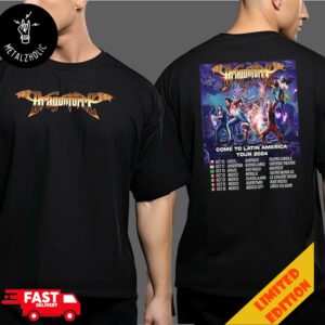 DragonForce Tour 2024 Four Shows In Mexico Warp Speed Warriors Come To Latin America Tour Dates Two Sides T-Shirt Merchandise