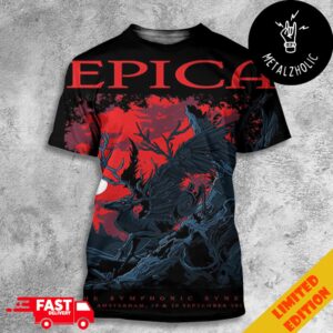 Epica The Symphonic Synergy Amsterdam 19 20 September 2024 All Over Print T-Shirt