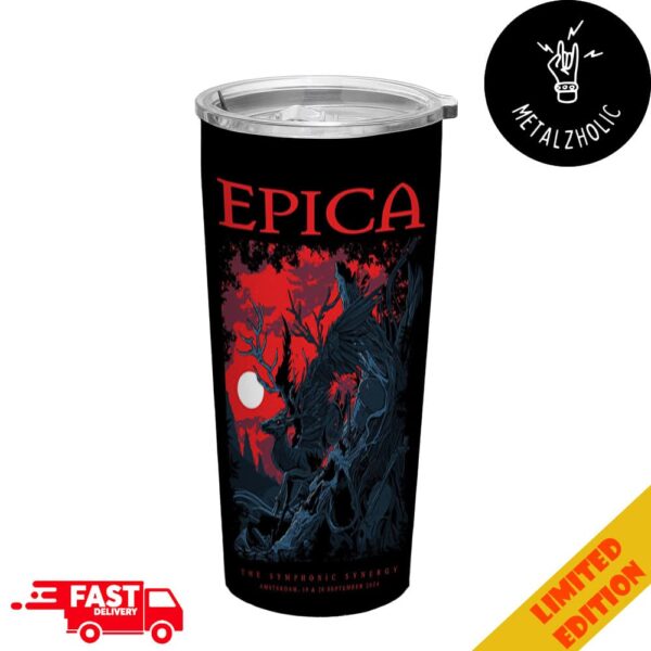 Epica The Symphonic Synergy Amsterdam 19 20 September 2024 Full Printed Stainless Steel Tumbler-Mug With Straw