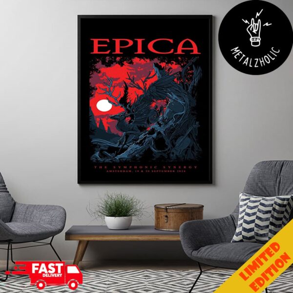 Epica The Symphonic Synergy Amsterdam 19 20 September 2024 Poster Canvas